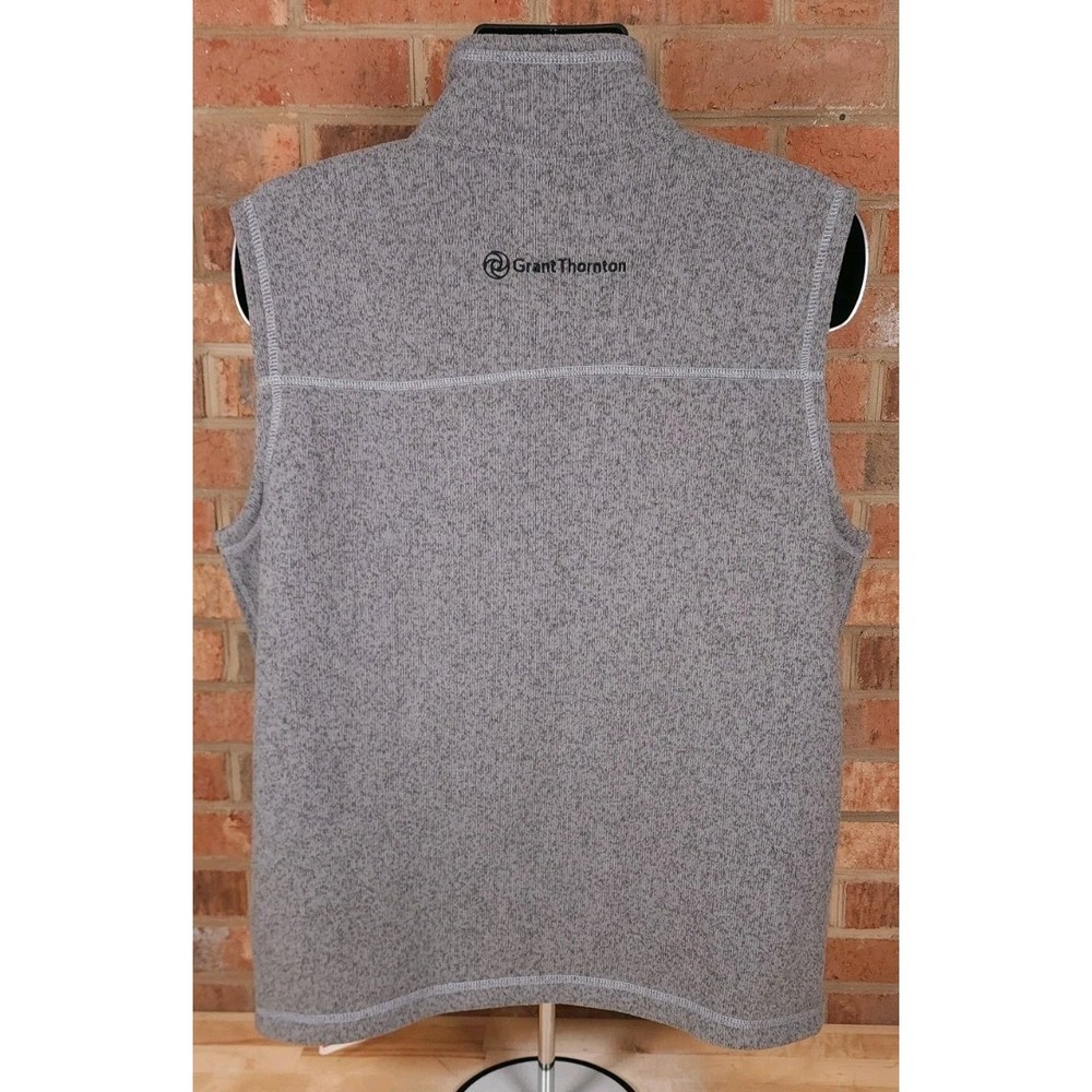 The North Face Sweater Fleece Vest Heather Gray NF0A47FA NEW Grant Thornton - Picture 4 of 9